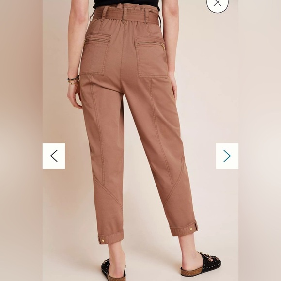 Anthropologie Ellie Embroidered Utility Pants Size  14 new with tag - Picture 3 of 12